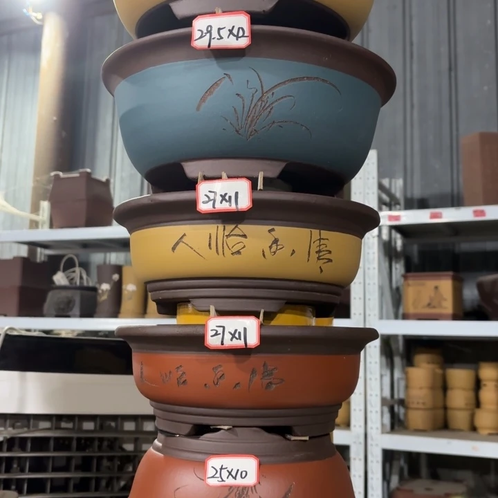 花盆紫砂100-6。