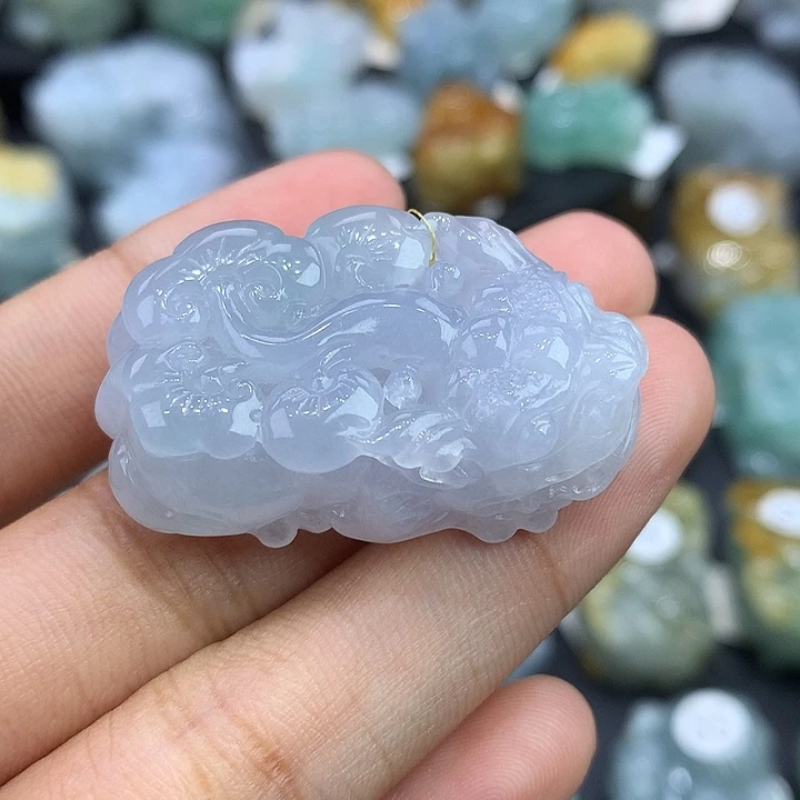 翡翠未镶嵌颈饰天然缅甸翡翠