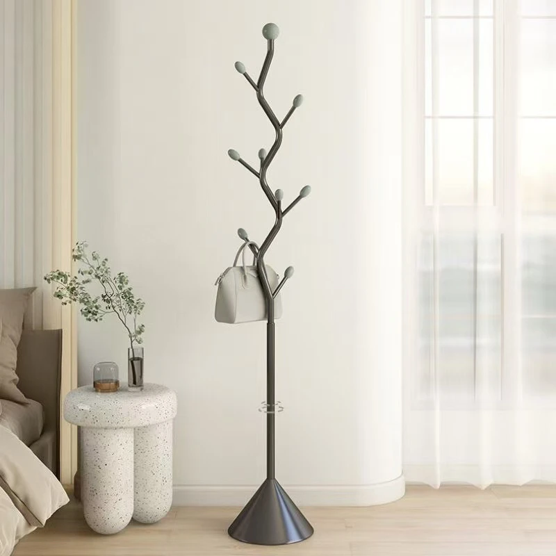 挂衣架橄榄树衣架置物架家用简易衣帽架卧室落地衣架挂衣挂包架