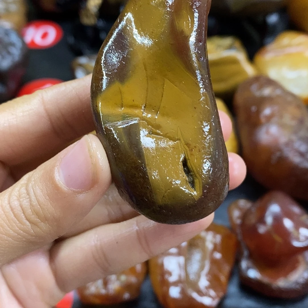 玛瑙/玉髓未镶嵌手把件