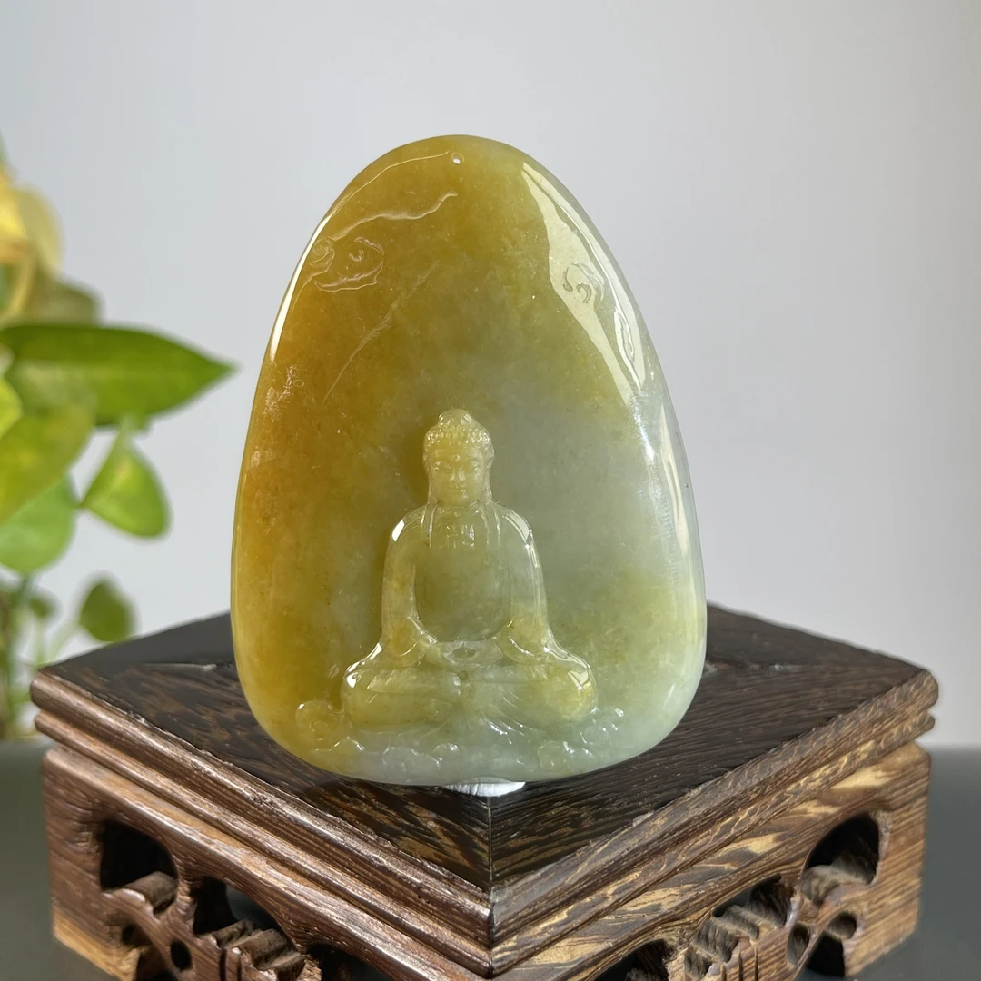 JYA23-139 天然翡翠缅甸A货 大日如来