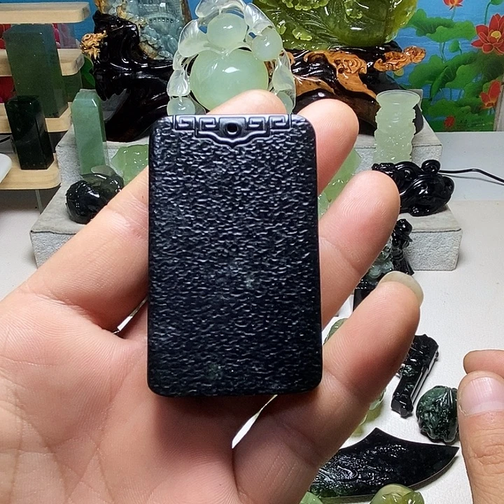 蛇纹石玉未镶嵌手把件