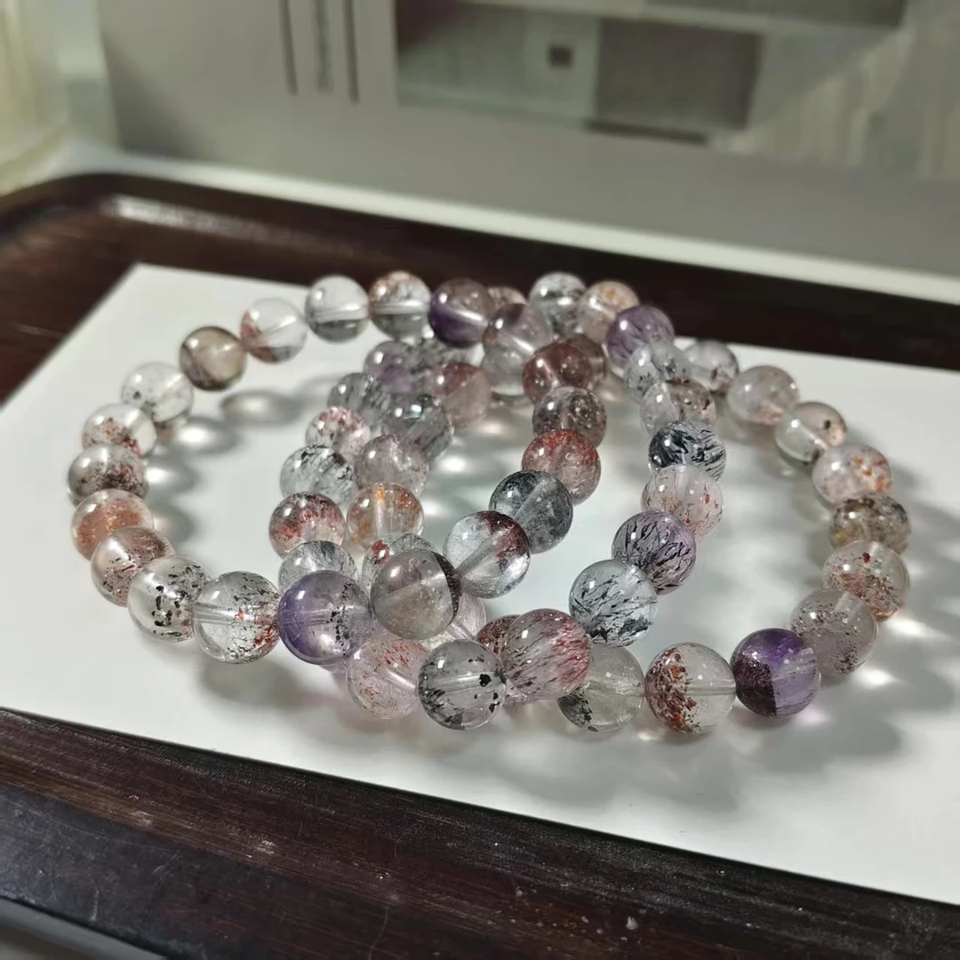 【书记甄选】天然仙女超七单圈手链 多样性发一件 约9mm GZW912