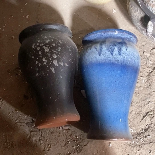 红陶口14高度23组合瑕疵灰尘