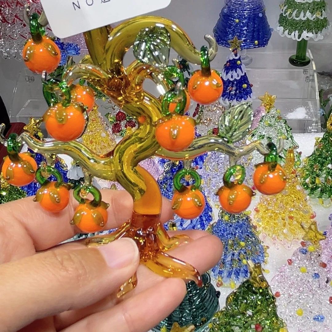 渡***心吊坠（不含链）玻璃12柿子树一个
