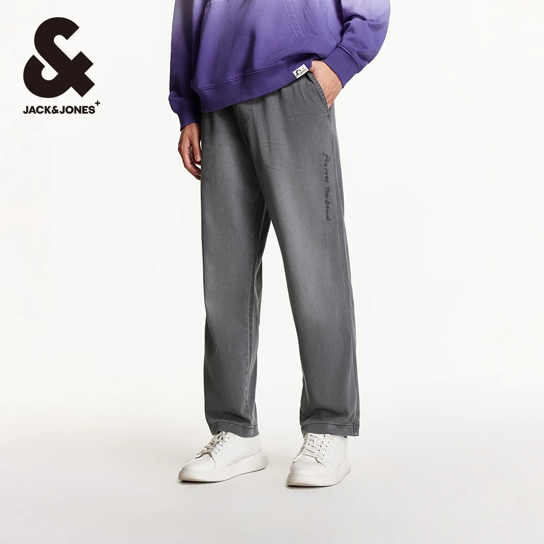 【商场同款】杰克琼斯秋季男士裤子休闲裤松紧百搭抽绳刺绣宽松潮