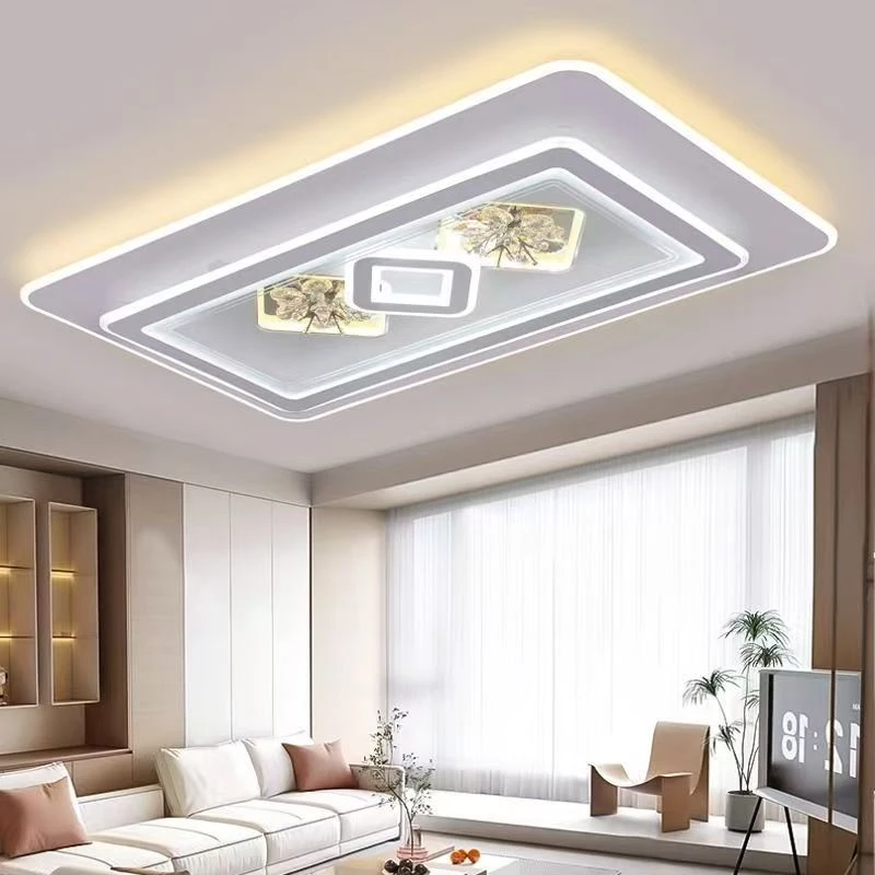 水晶客厅灯led吸顶灯现代简约大气大厅主灯创意房间餐厅卧室灯具