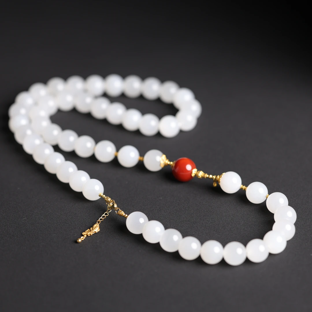 一团和气 | 珍藏级精品和田玉青海白玉项链