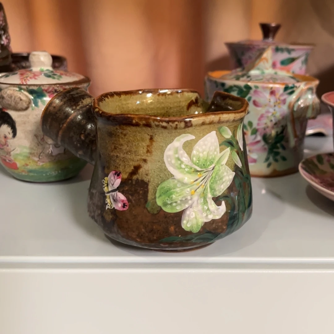 柴烧纯手工手绘陶瓷
