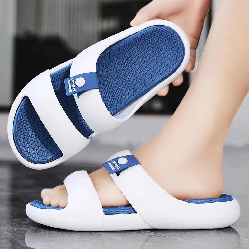 日本HKHY拖鞋男夏季运动休闲防滑防臭室内居家洗澡踩屎感软底沙滩