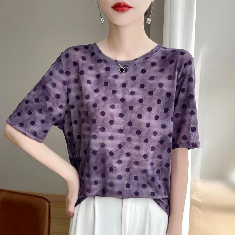 韩系百搭珍珠短袖