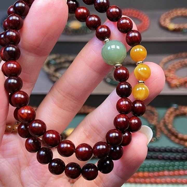 檀香紫檀（小叶紫檀）手串未镶嵌0.6