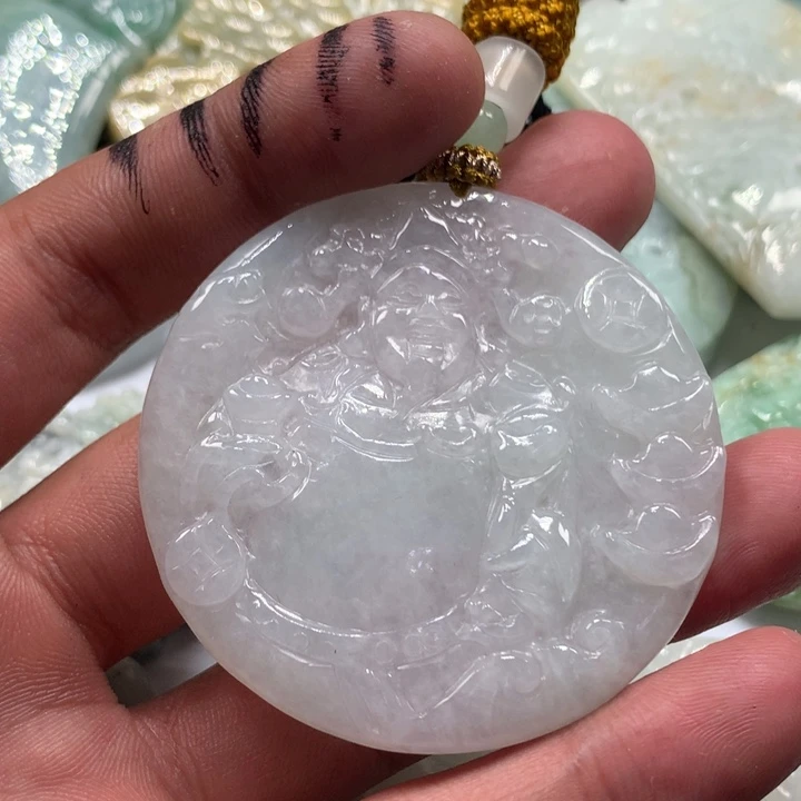 颈饰未镶嵌翡翠保真天然a货翡翠