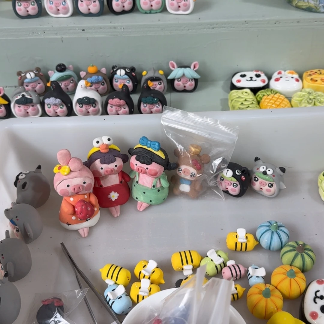 *****摆件链接花盆手绘花盆6个