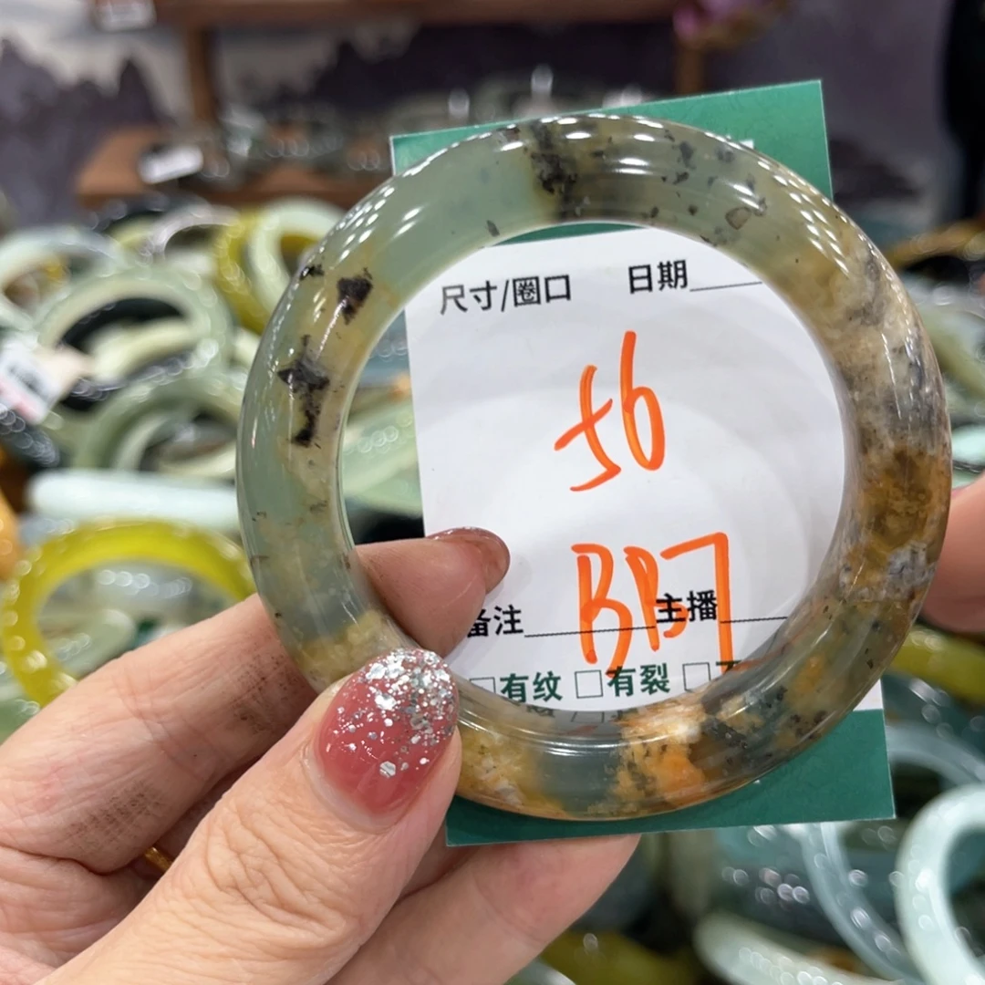 未镶嵌蛇纹石玉手镯手镯