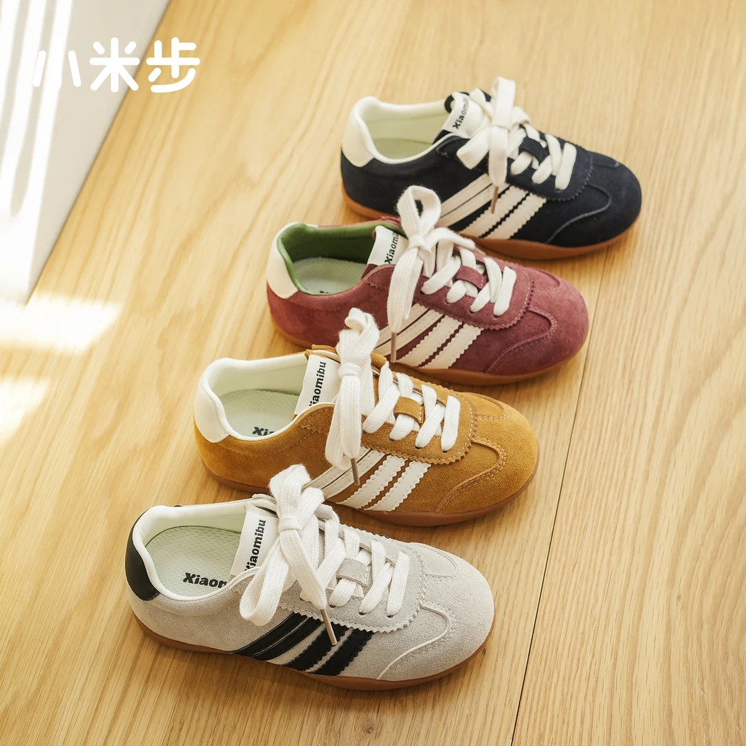小米步【活力少女】潮童开学春季新款时尚板鞋百搭男女童透气