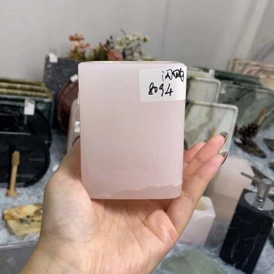 石材粉玉烛台8094