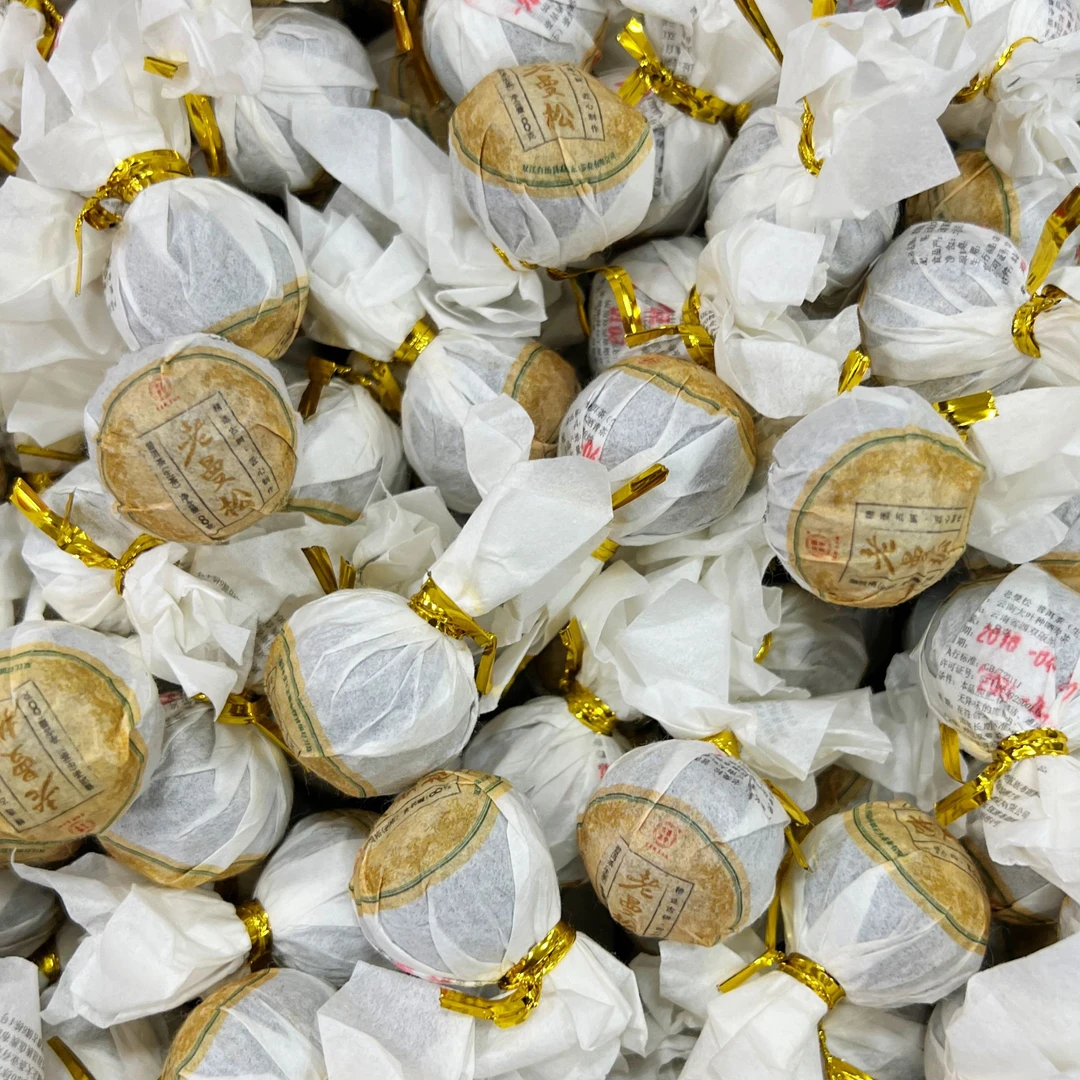 2018老曼松春小龙珠 普洱茶(生茶)±8克/颗