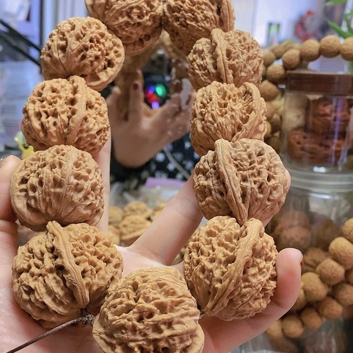 【闪购商品】文玩核桃把件42水龙手持