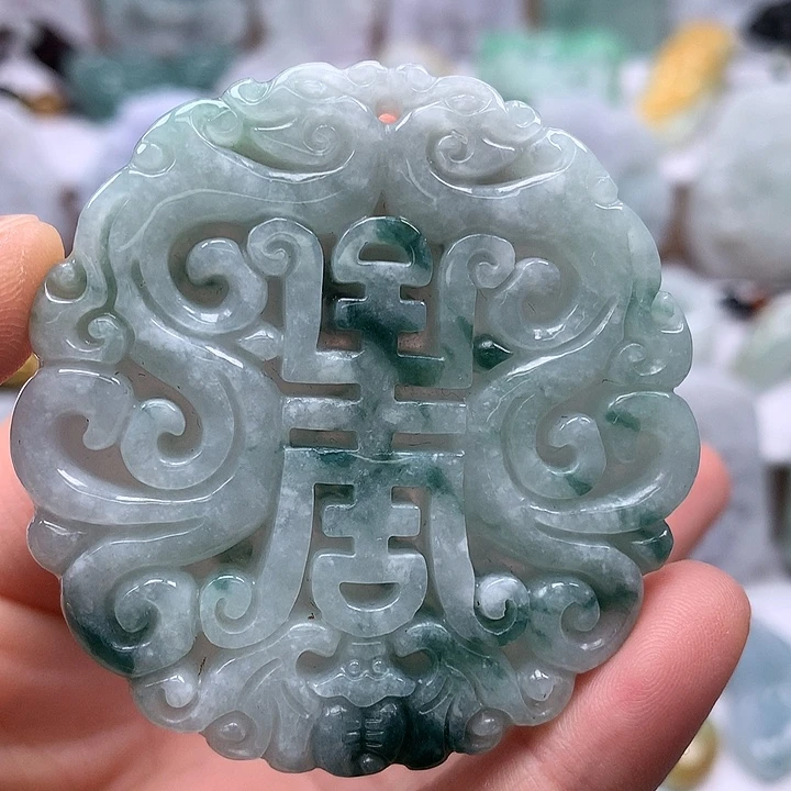 翡翠未镶嵌颈饰仿古龙行天下福利