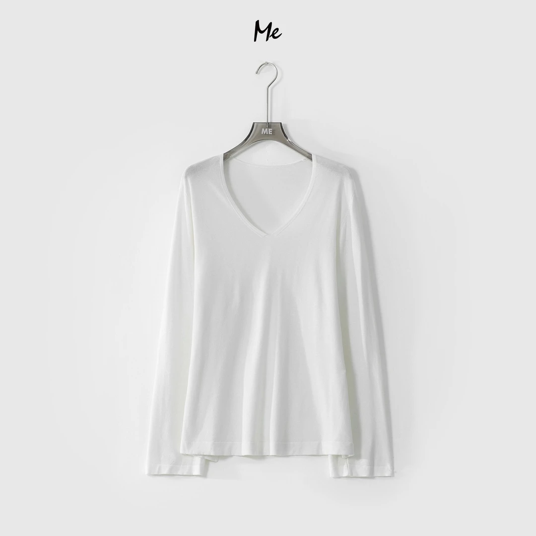 ME【空调防晒】夏季女装上衣轻薄凉感通勤女士针织衫 MEQC480