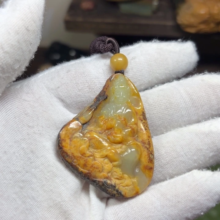 岫岩河磨玉（透闪石质玉）未镶嵌颈饰