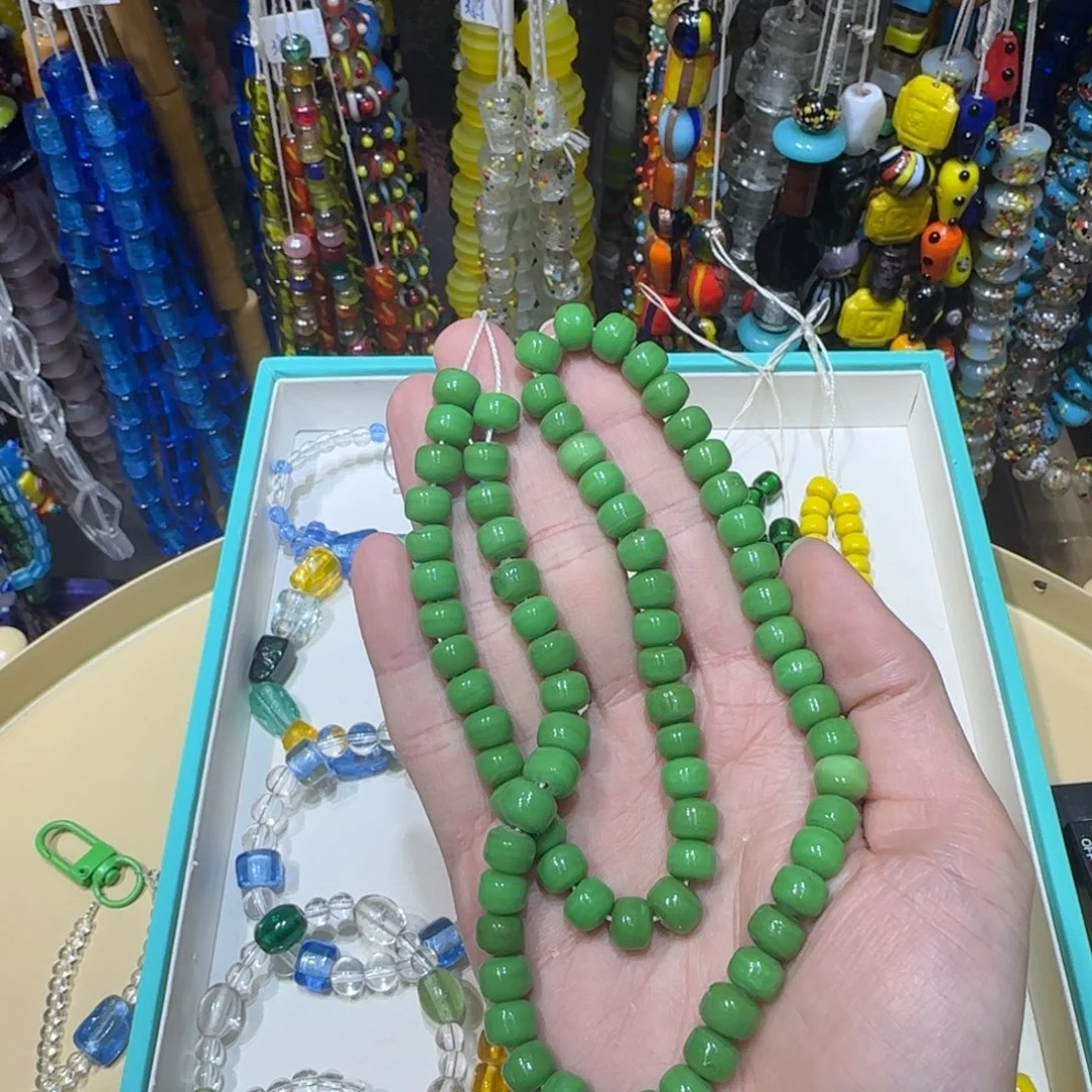 琉璃非金属豆绿色老型