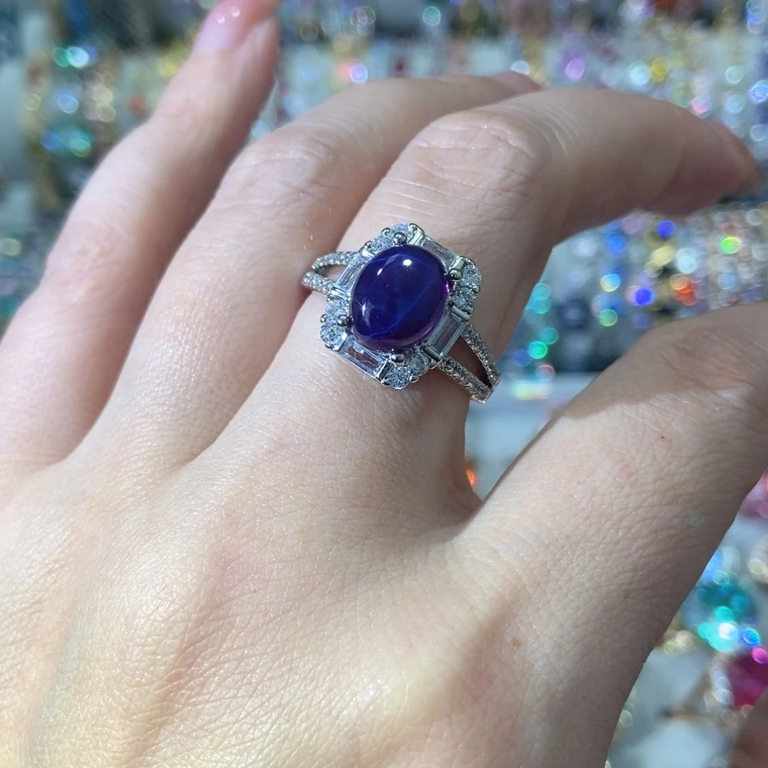 6锆石（处理）星光戒指