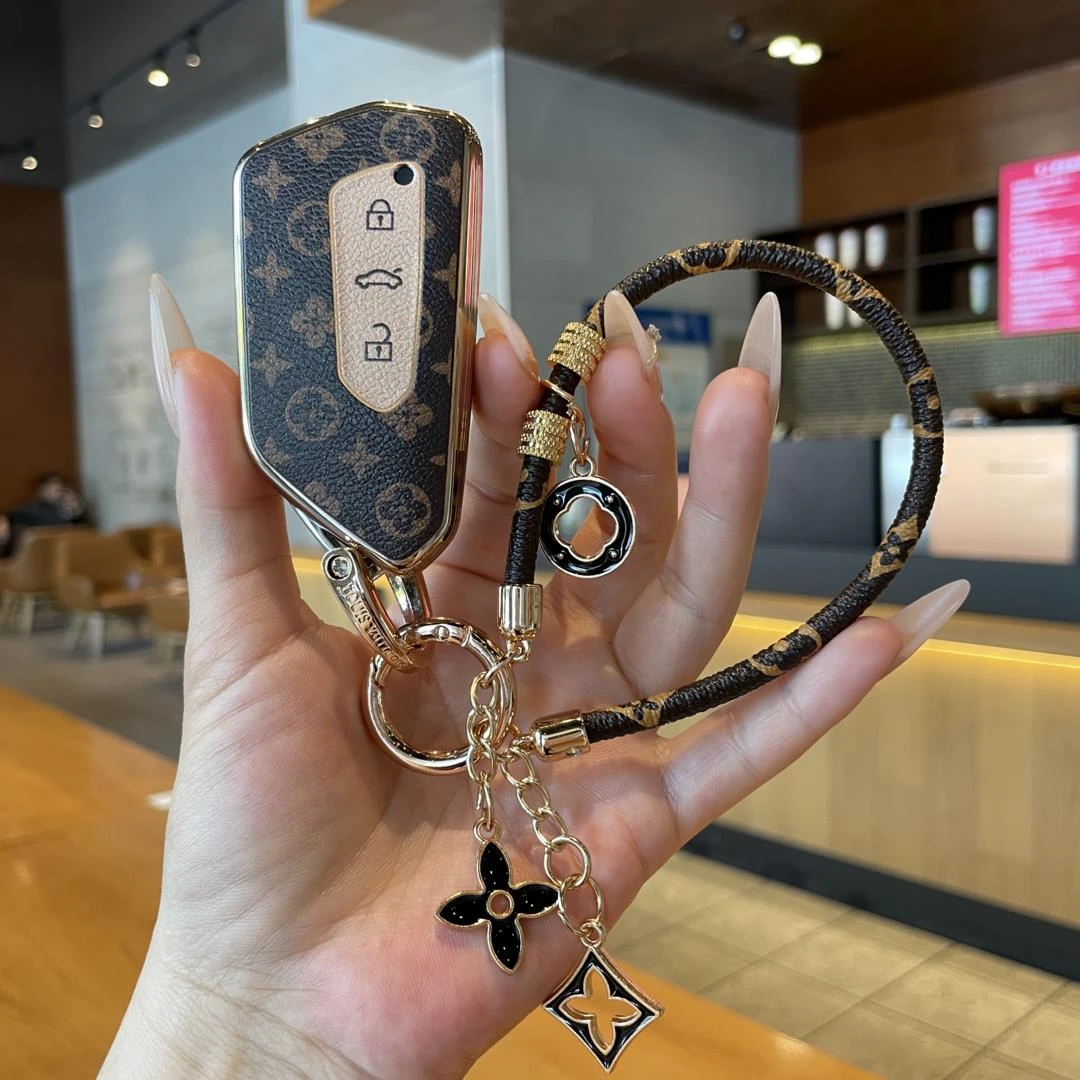 大众钥匙扣迈腾车钥匙套保护套帕萨特速腾朗逸途观速腾女款钥匙套