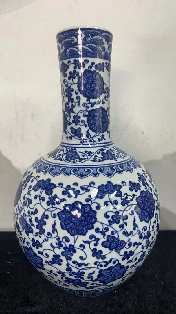 QV07 新中式客厅插花架复古装饰品