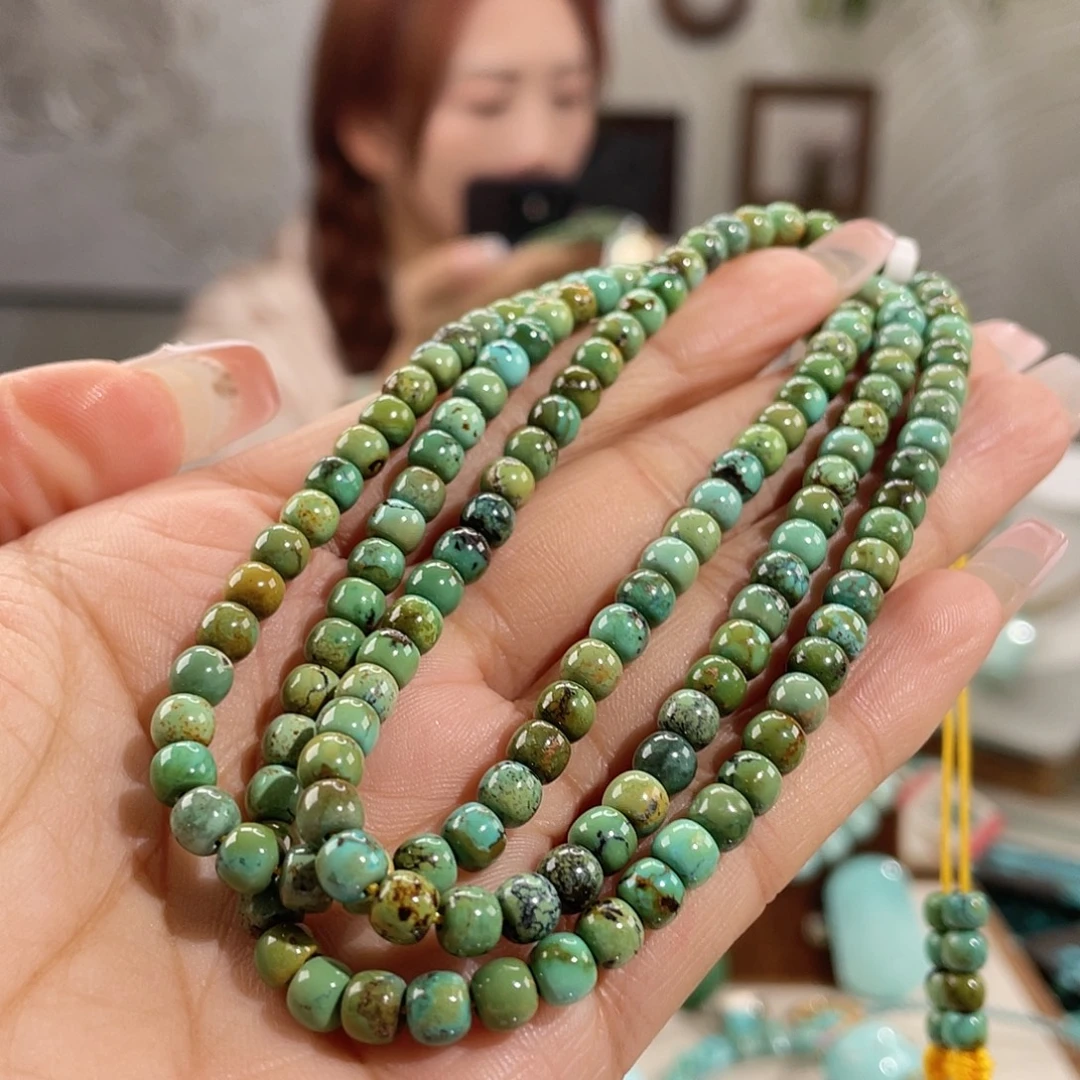 绿松石未镶嵌军绿108卡5