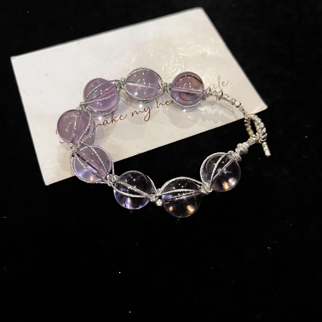 F895 14mm紫水银配设计款手串 多样性发一