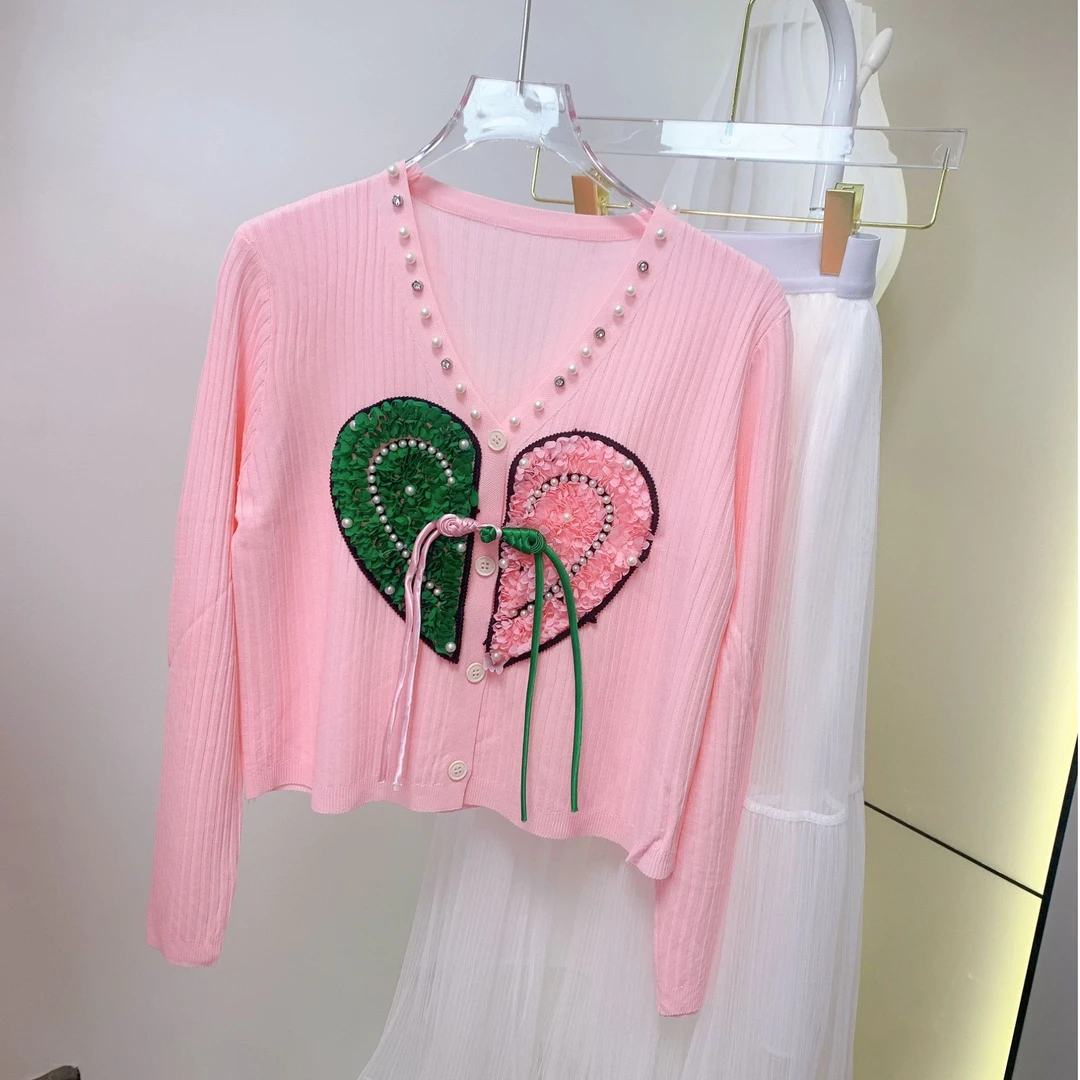 2025新款爱心盘扣防晒小外套重工款