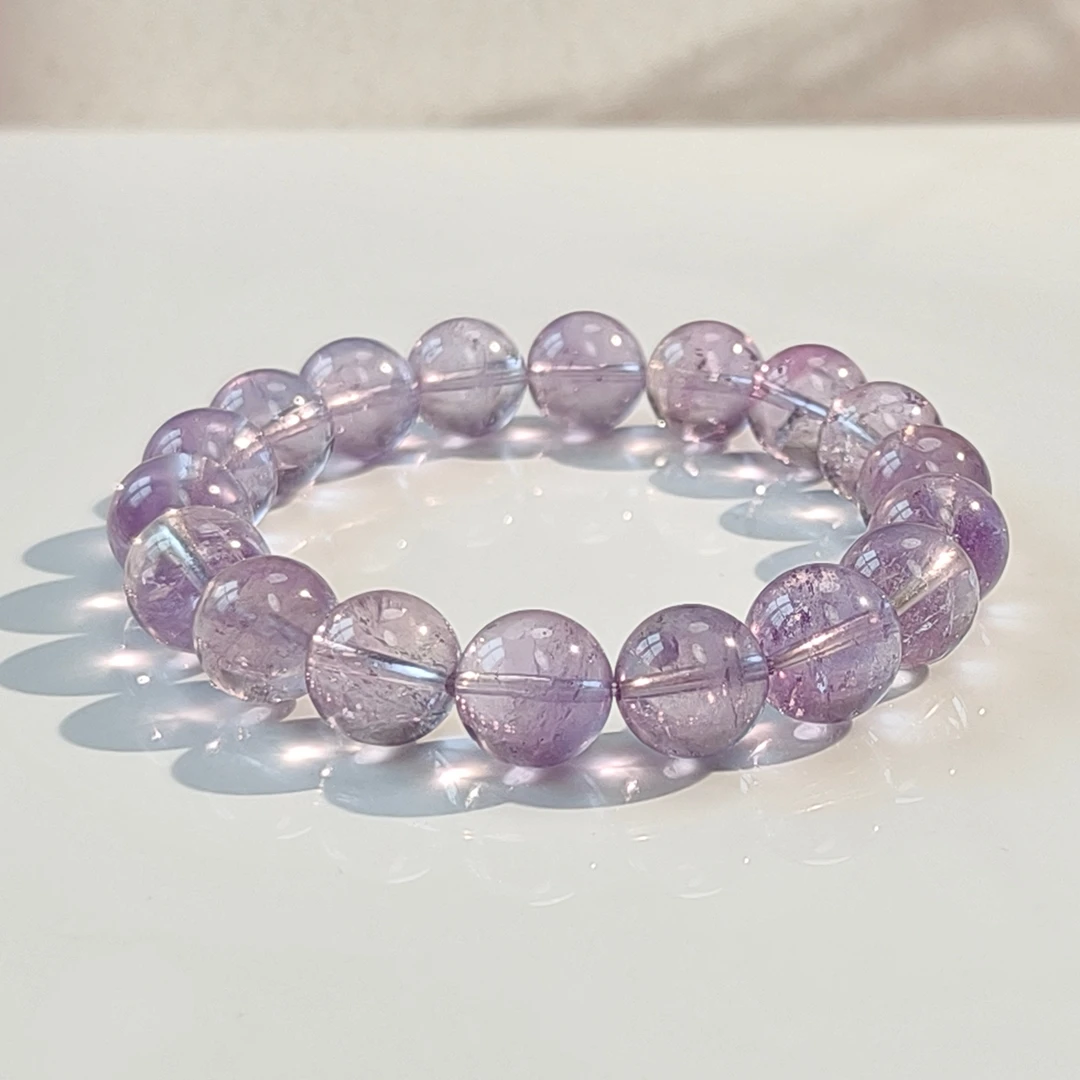 天然玻利维亚薰衣草紫水晶手串 多样性发一 时尚百搭春季新品