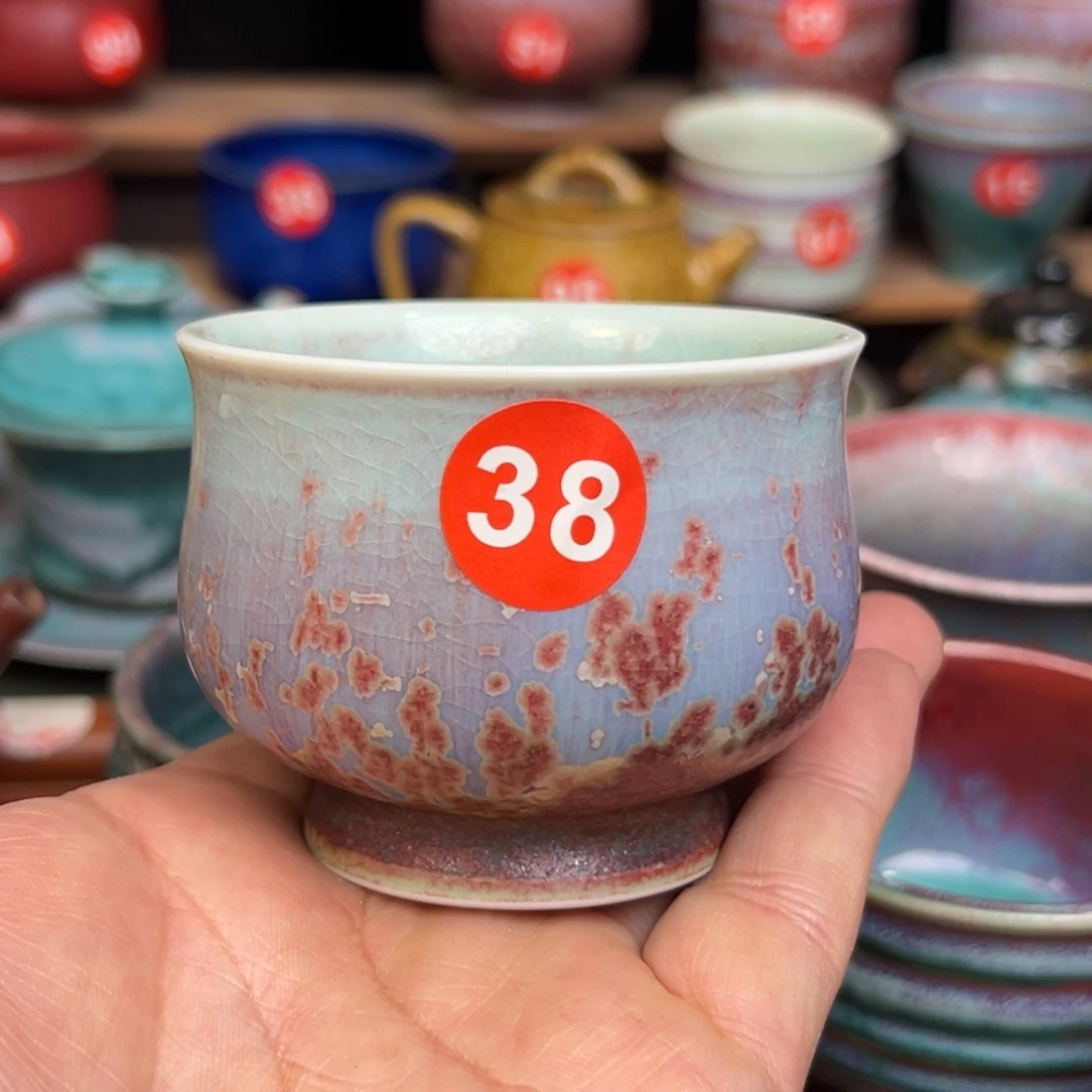 手工制作钧窑茶器