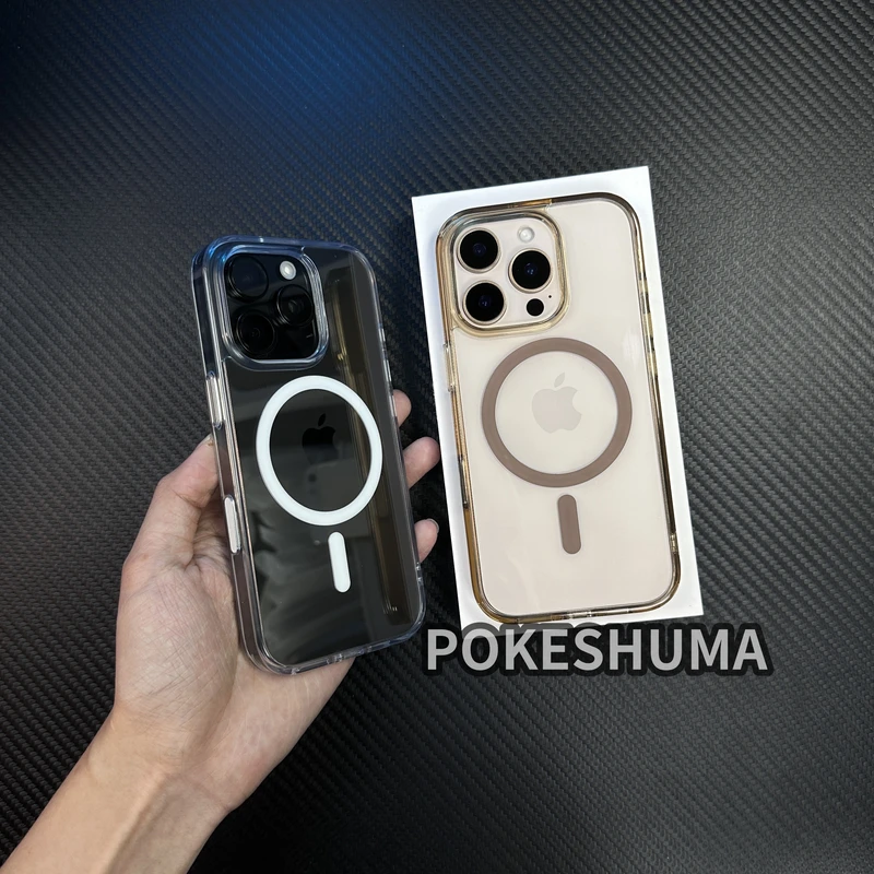 适用于苹果16promax拍照键相机键保护iphone16简约磨砂磁吸手机壳