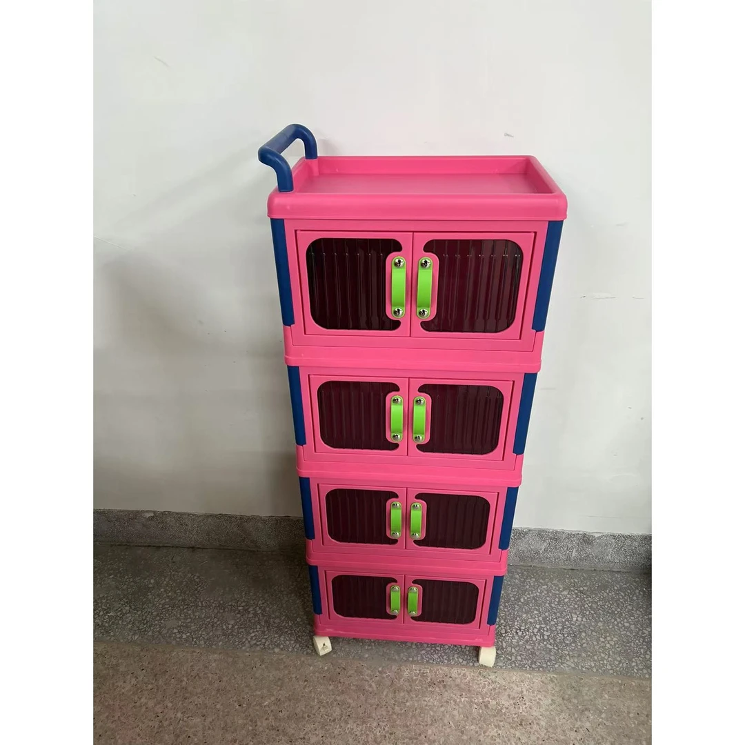 多巴胺四层储物柜双开门储物柜收纳柜