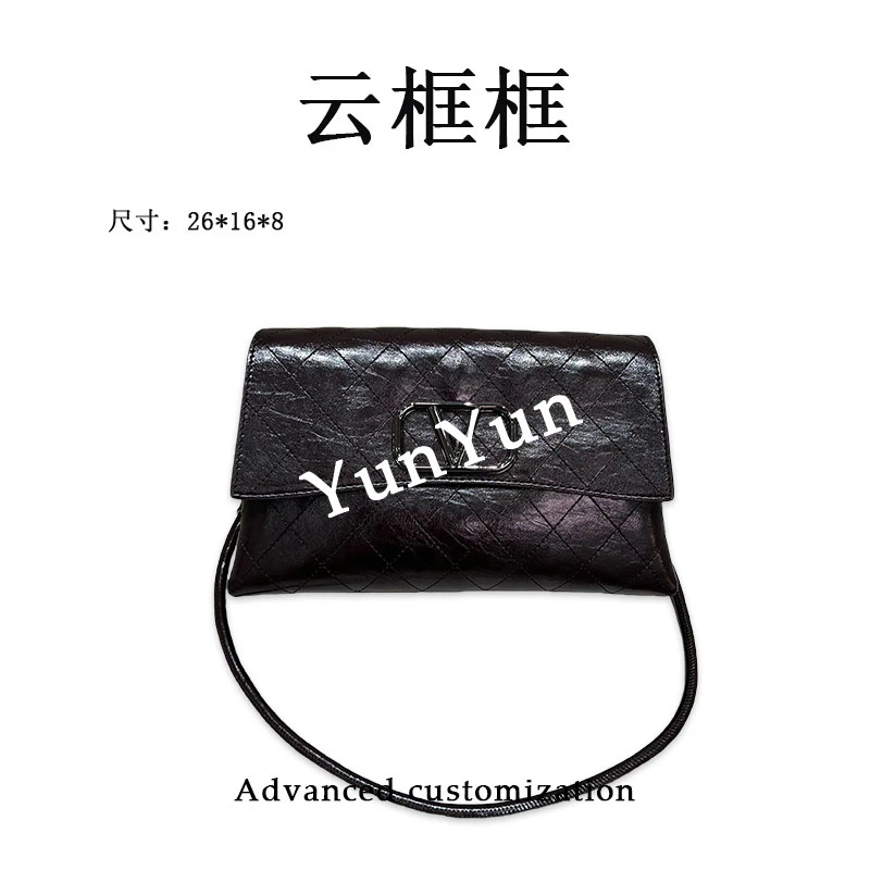 【云云甄选】ZT-95029-咖啡色-轻奢时尚女士新款单肩斜挎包