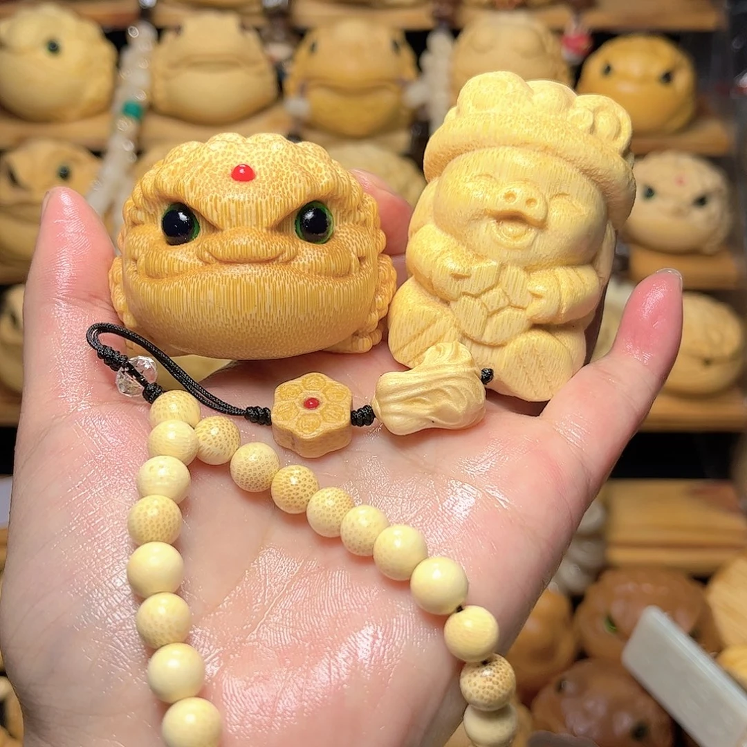 竹鸿运当头金蟾送链子带富得流油