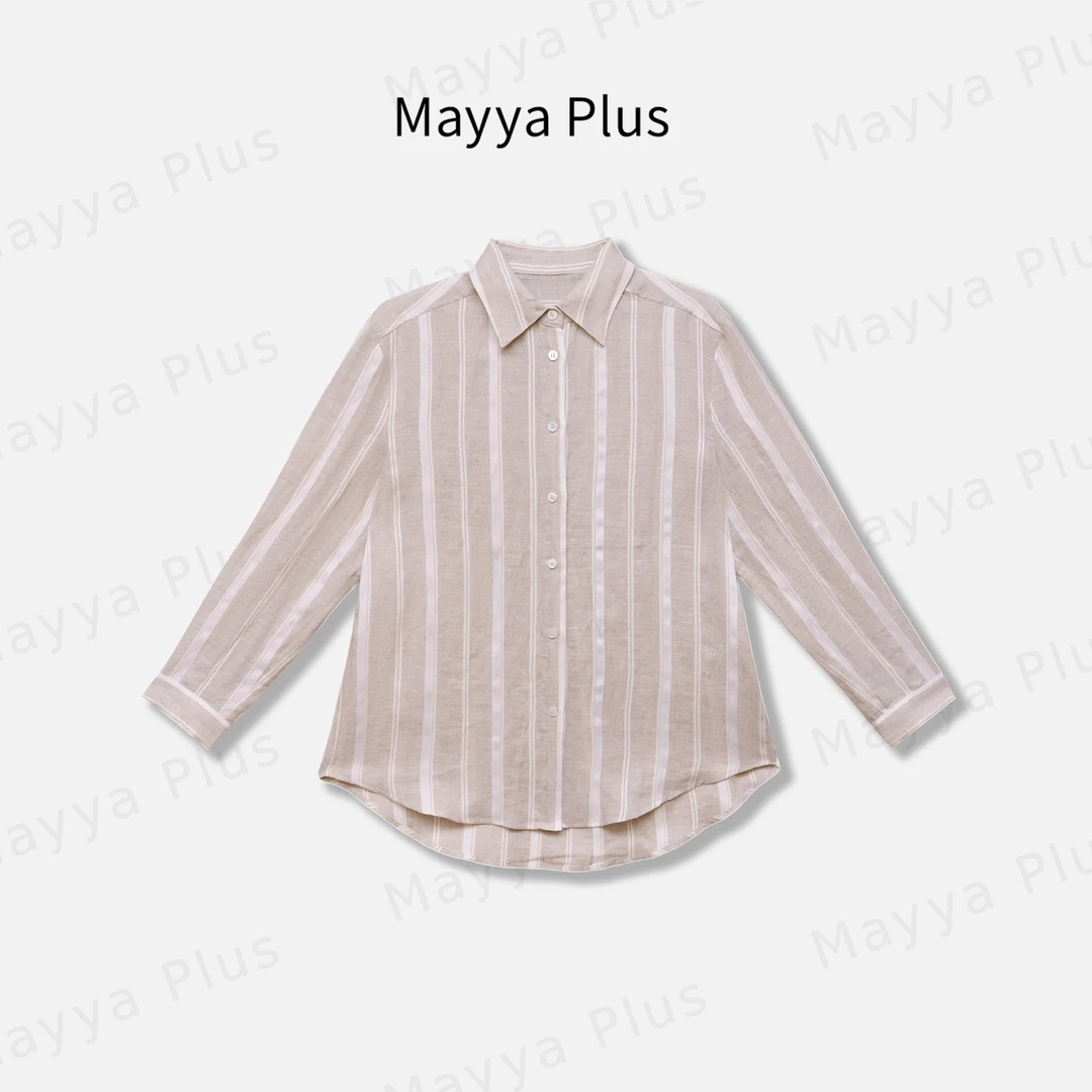 【轻松密码】Mayya Plus麦芽定制轻奢气质欧若风衬衣32536095