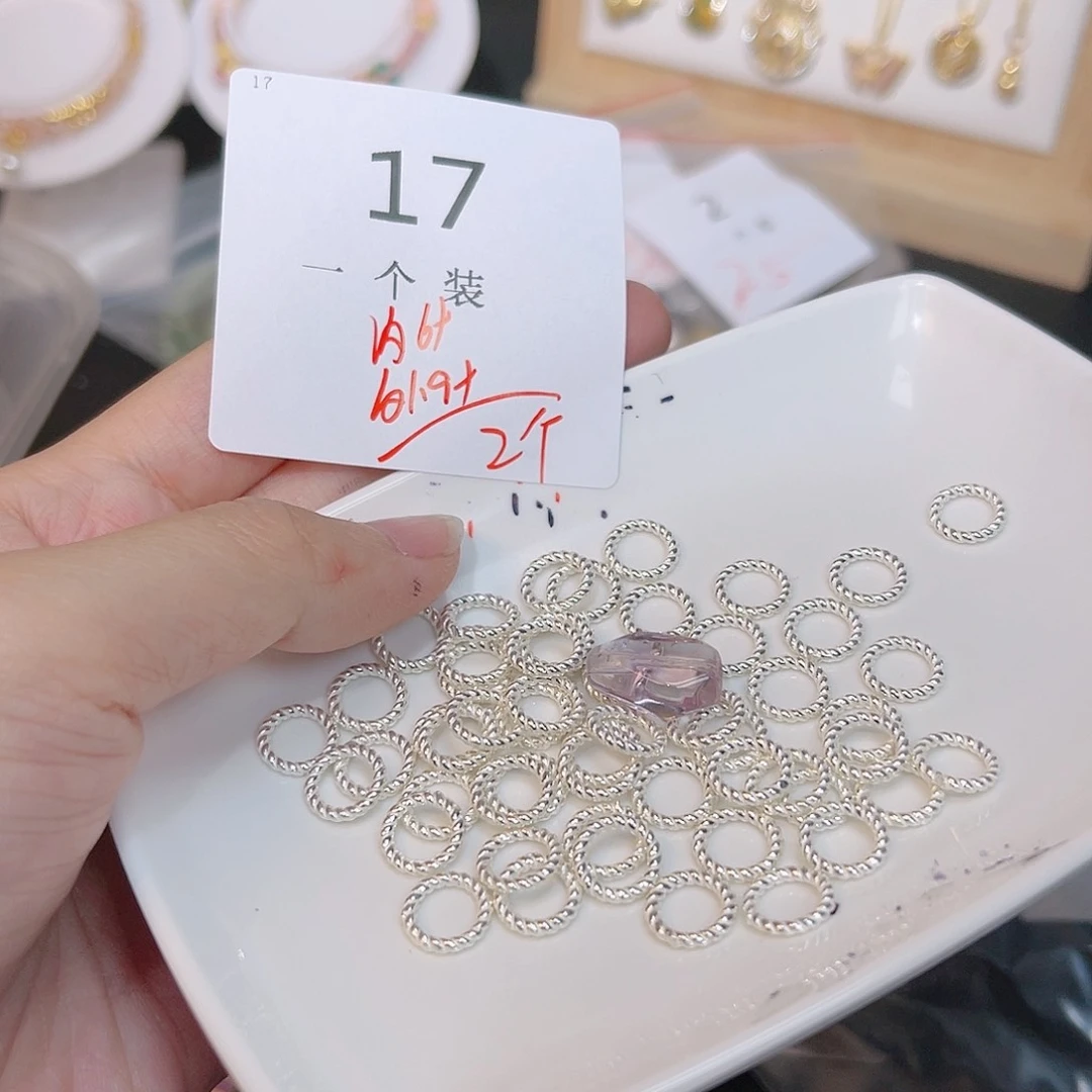 水晶珠宝半成品银S925镶嵌17