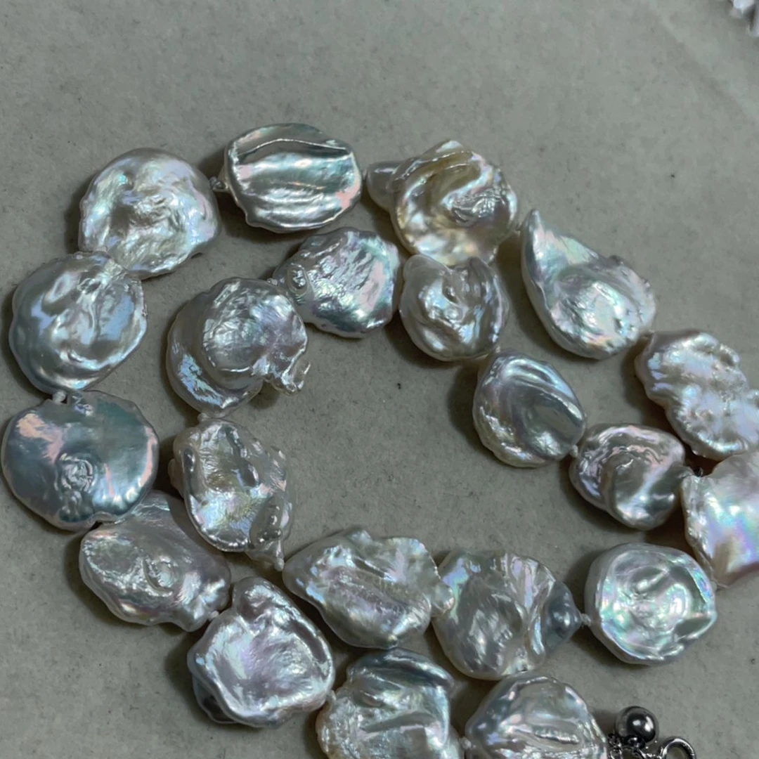 淡水珍珠颈饰银S925镶嵌