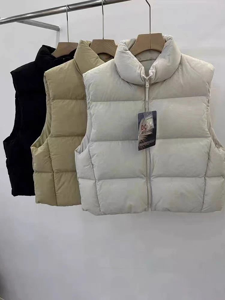 韩国东大门2025新款时尚鹅绒保暖羽绒马甲女外穿叠穿韩系宽松背心