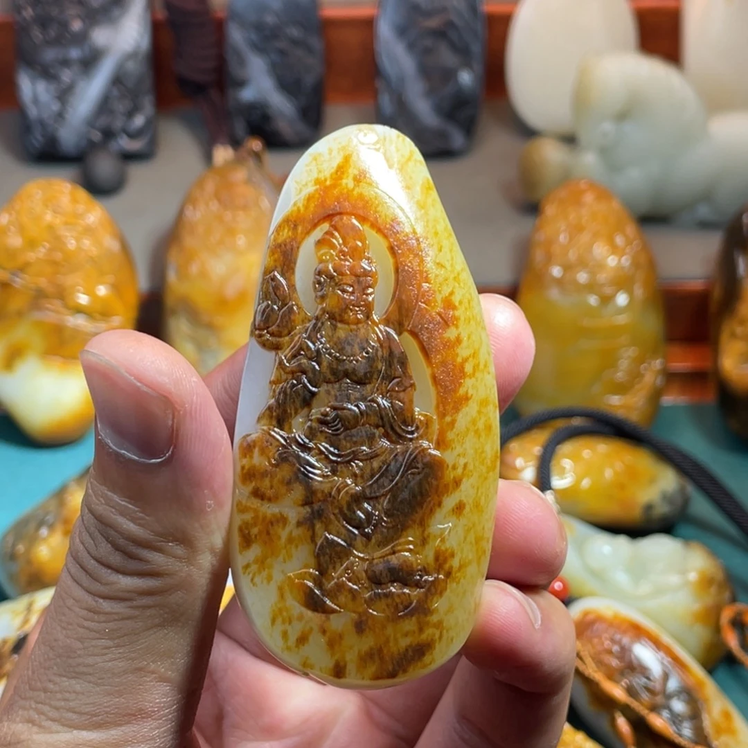 吊坠(不含链)未镶嵌和田玉