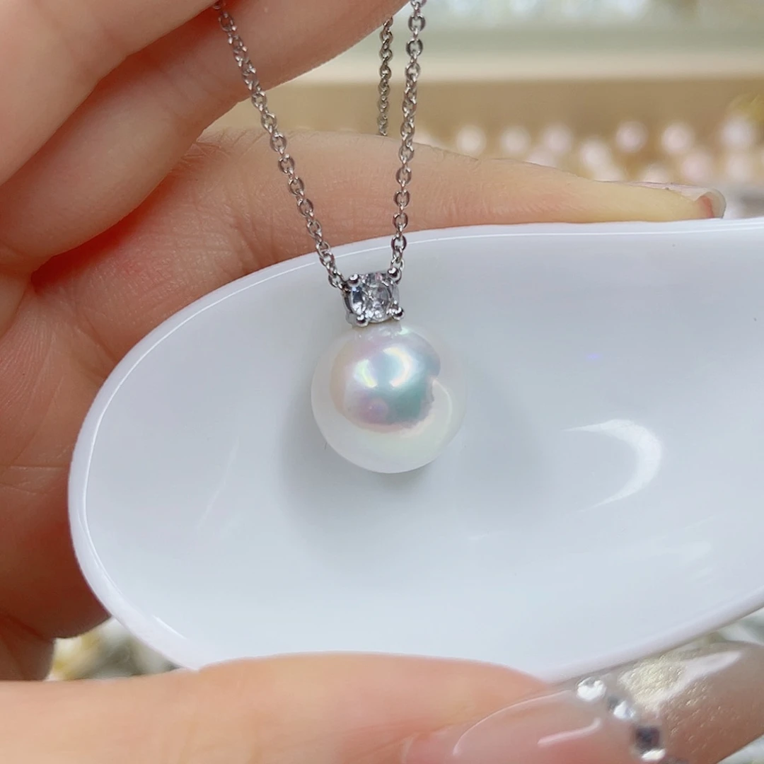 淡水珍珠未镶嵌吊坠(赠链)