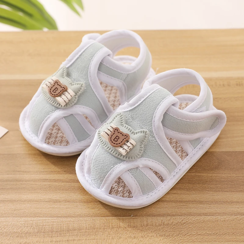 婴儿3-6-12个月学步鞋防滑1岁夏季软底男宝宝透气舒适婴儿凉鞋女