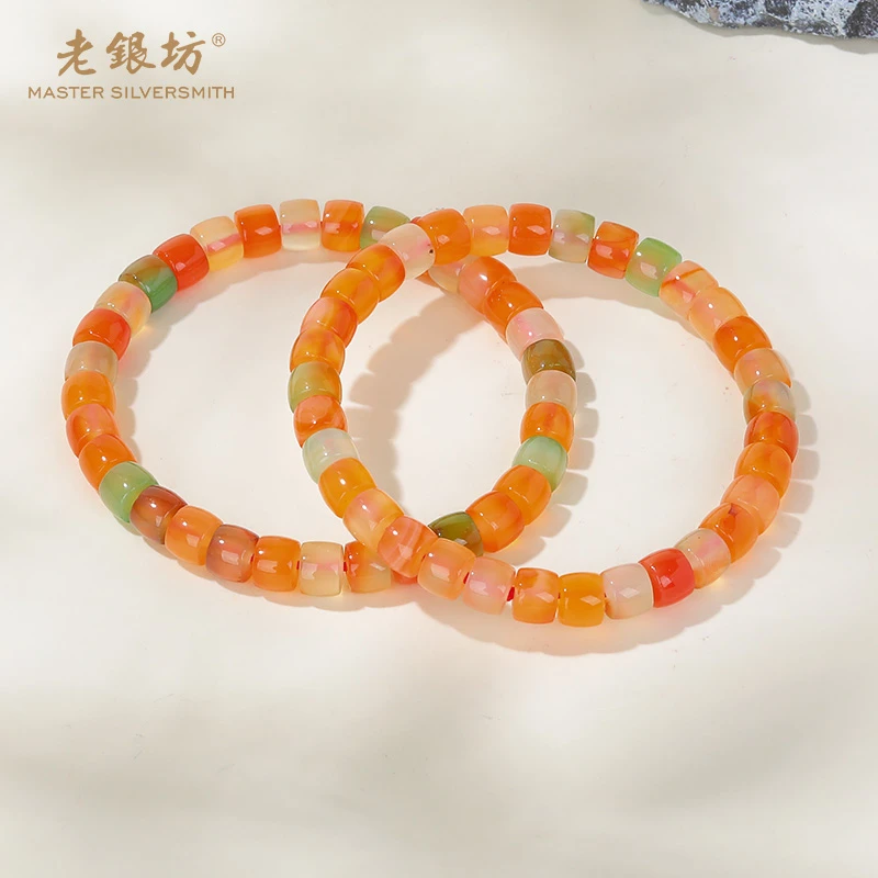 【老银坊】福禄寿直切玛瑙手串 多样性发货 发其一 00351743