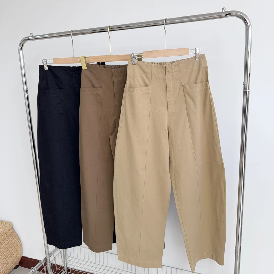 Z-20 棉质卡其休闲萝卜奶奶裤
