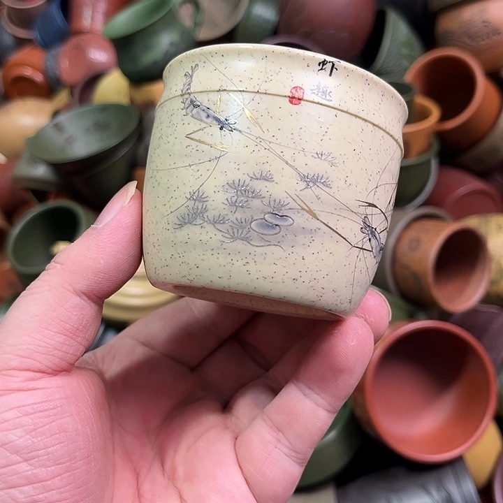 紫砂茶杯全手工紫砂主人杯