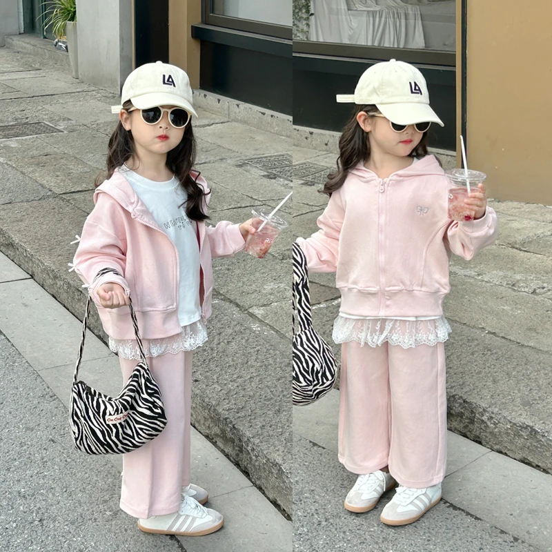 【浅爱】WWLL定制宝宝春装女童套装女宝宝洋气时尚3件套休闲运动